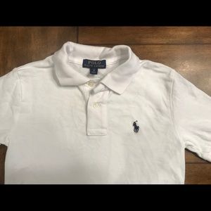 White Polo boys size 8